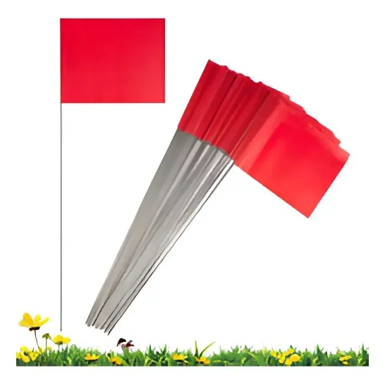 BANDERA DE SEÑALIZACIÓN ROJA 53CM