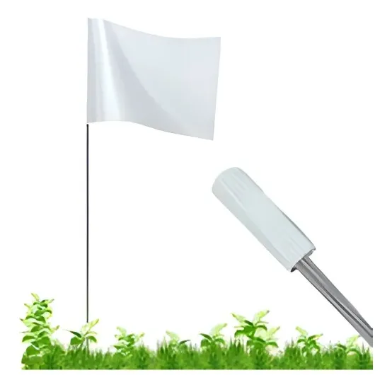 BANDERA DE SEÑALIZACIÓN BLANCA, 53CM